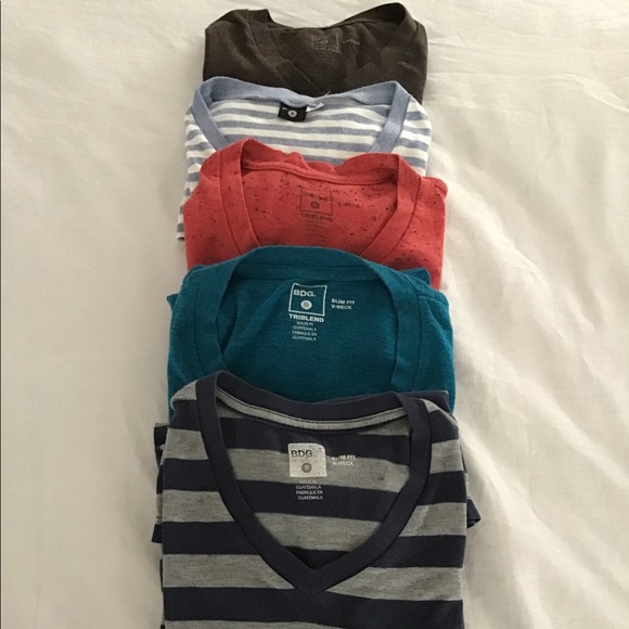 Urban Outfitters Other - Urban Outfitters BDG Men’s V-Neck T-Shirts 5 Pack